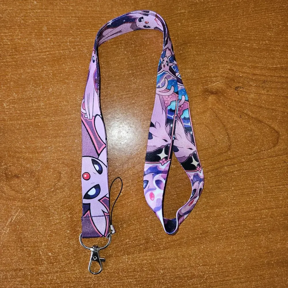 Pokémon Espeon Lanyard Psychic Elegance for Your Everyday Carry